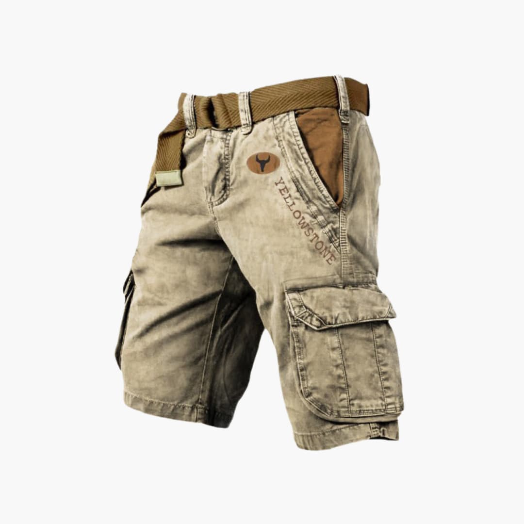 Lance | Men's Cargo Shorts with Belt & Multiple Pockets