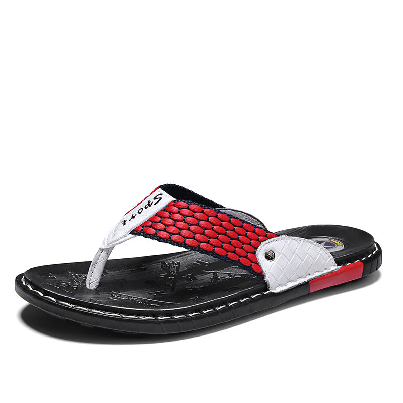 Benson | Men's Sporty Textured Strap Flip-Flops