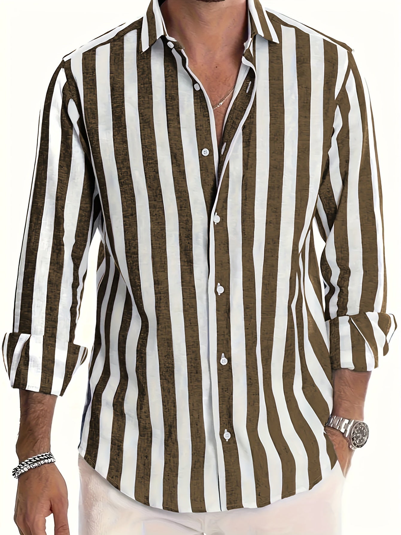 Frasier | Striped Long Sleeve Men’s Shirt
