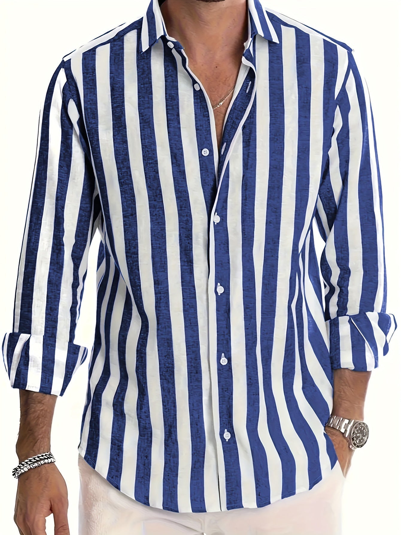 Frasier | Striped Long Sleeve Men’s Shirt