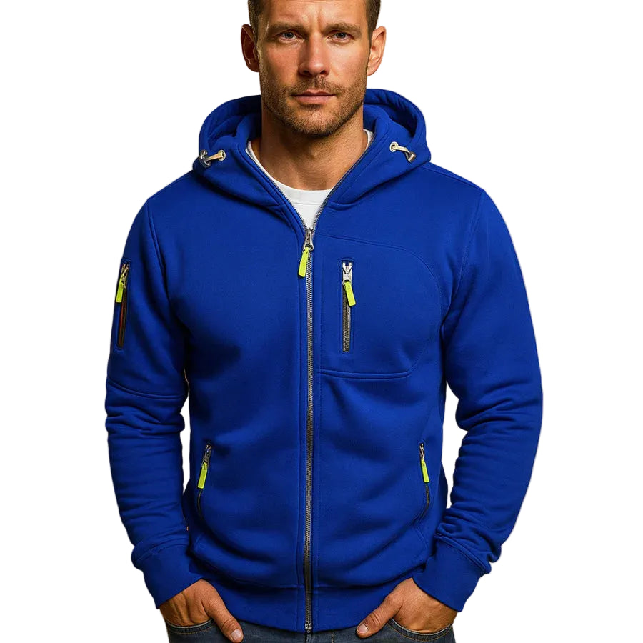Isaac | Men's Full-Zip Hooded Fleece Jacket
