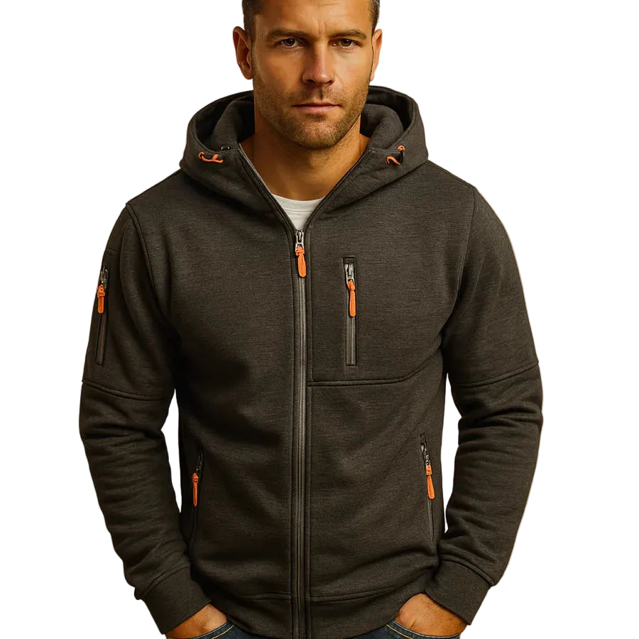 Isaac | Men's Full-Zip Hooded Fleece Jacket