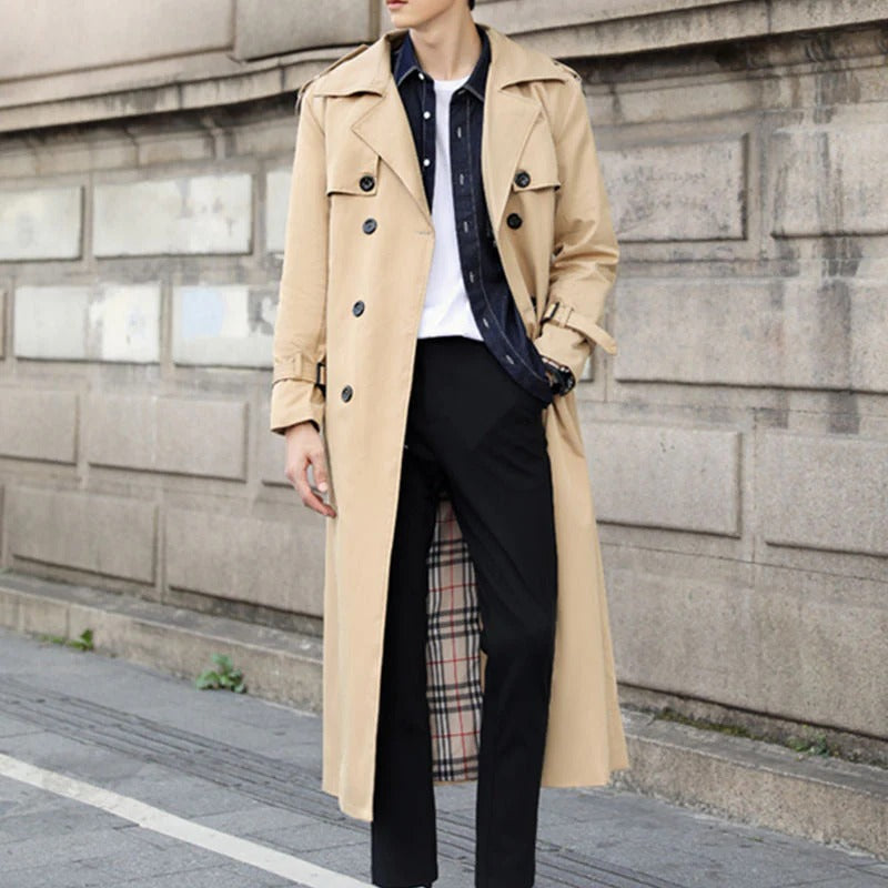 Sterling | Men's Classic Double-Breasted Trench Coat