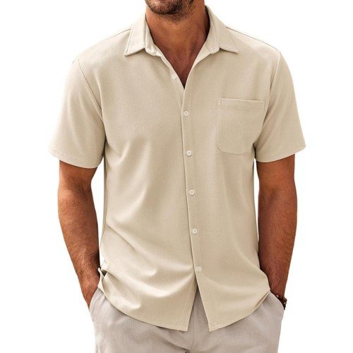 Kiefer | Men's Casual Short Sleeve Shirt with Chest Pocket