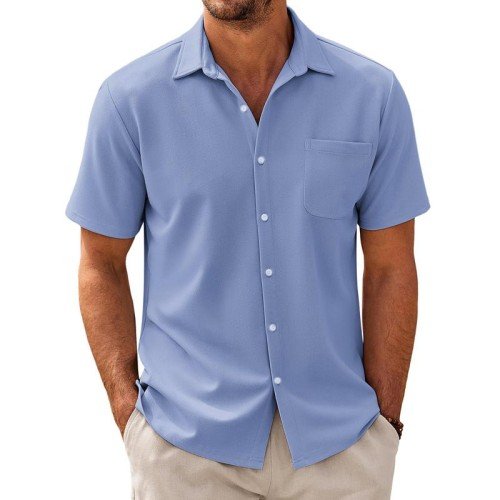 Kiefer | Men's Casual Short Sleeve Shirt with Chest Pocket