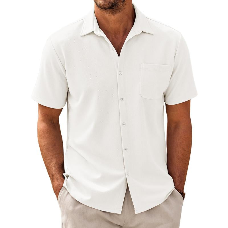 Kiefer | Men's Casual Short Sleeve Shirt with Chest Pocket