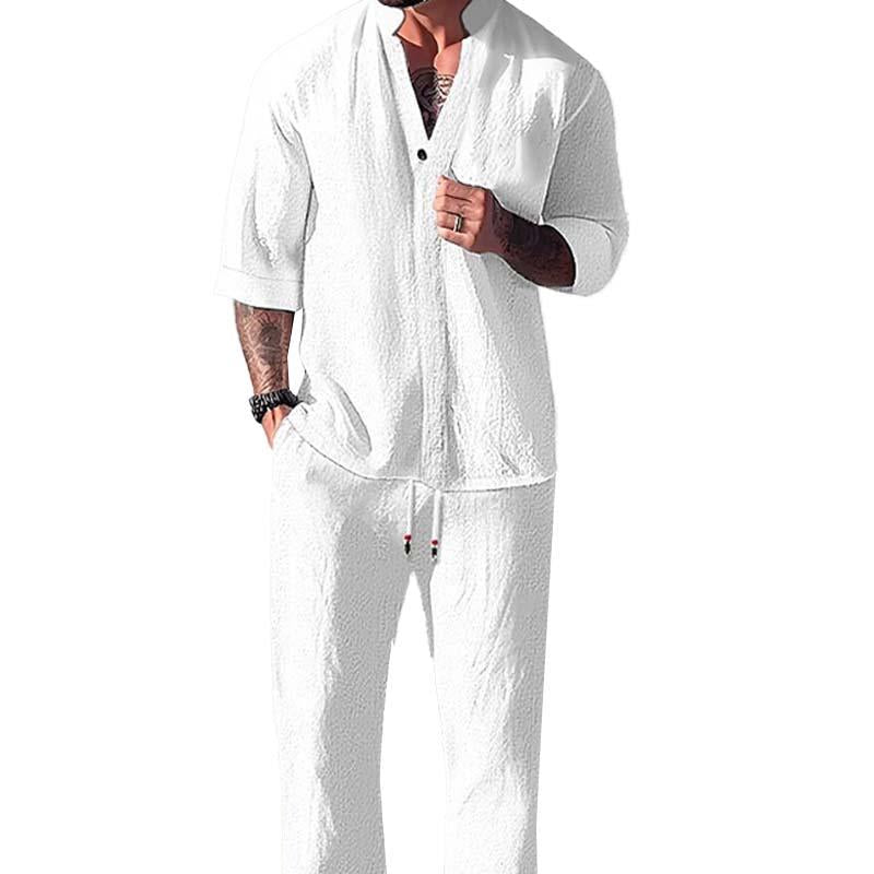 Arnold | Men's Cotton-Linen 2-Piece Casual Shirt & Pants Set