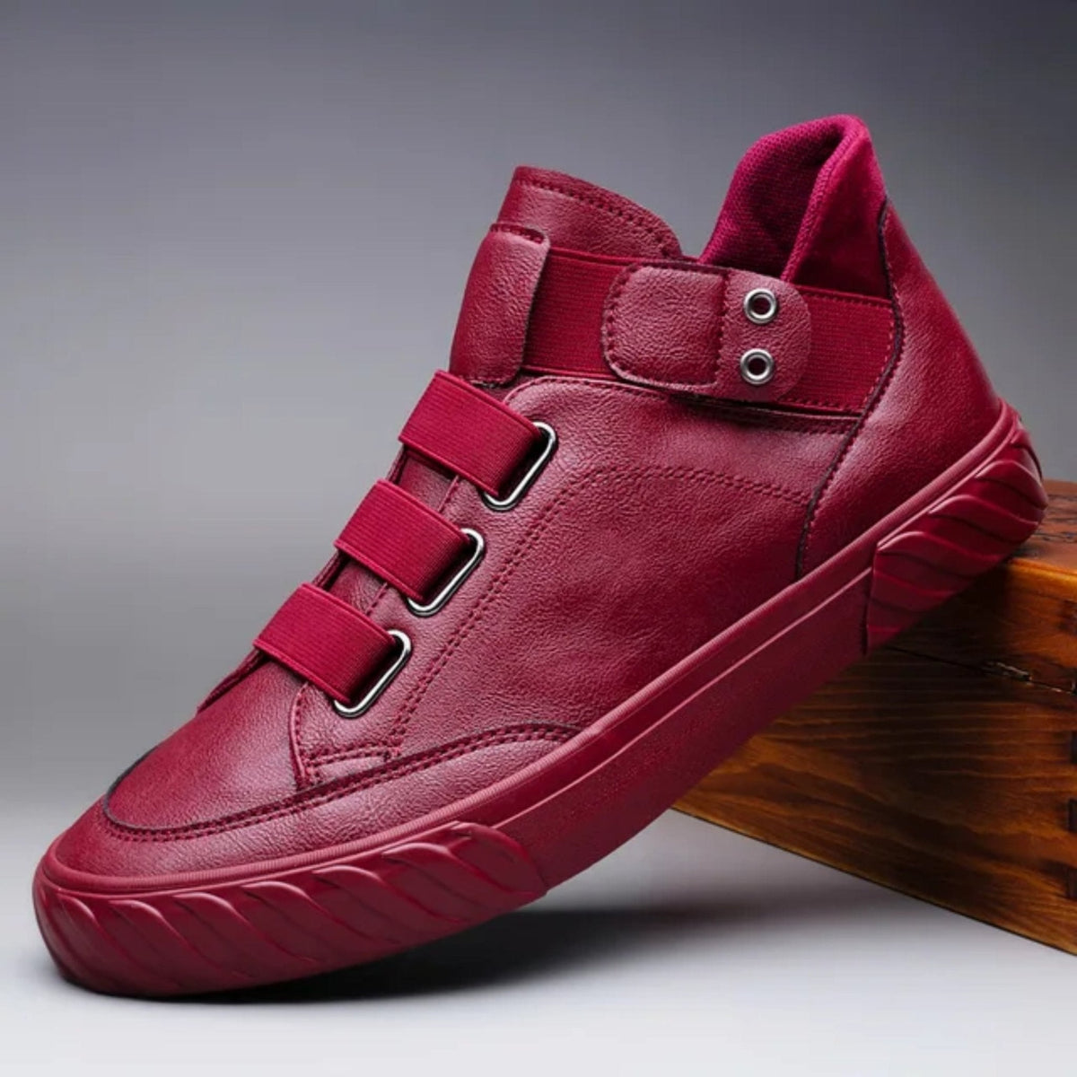 Nash | Men's High-Top Sneakers with Strap Closure