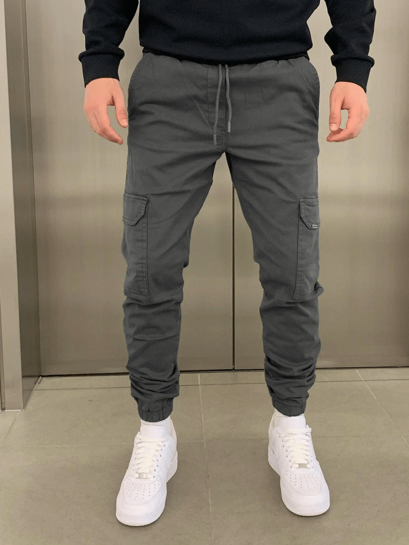 Lucas | Men's Cargo Joggers with Drawstring Waist