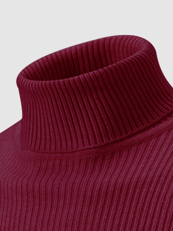 Monroe | Men's Slim Fit Ribbed Turtleneck Sweater