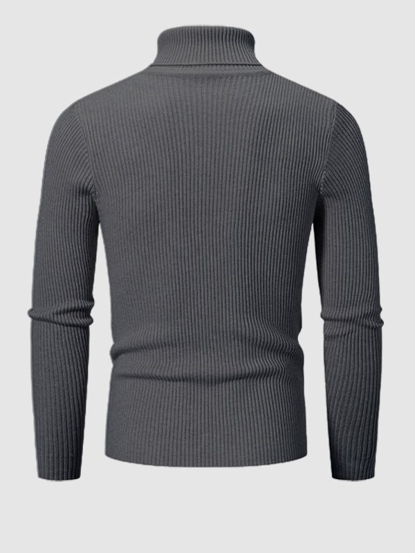 Monroe | Men's Slim Fit Ribbed Turtleneck Sweater