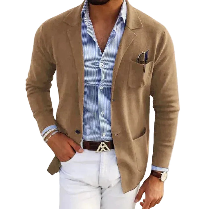 Tristan | Men's Casual Notch Lapel Knit Blazer