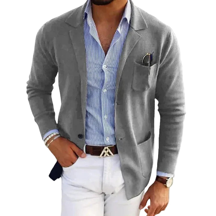 Tristan | Men's Casual Notch Lapel Knit Blazer
