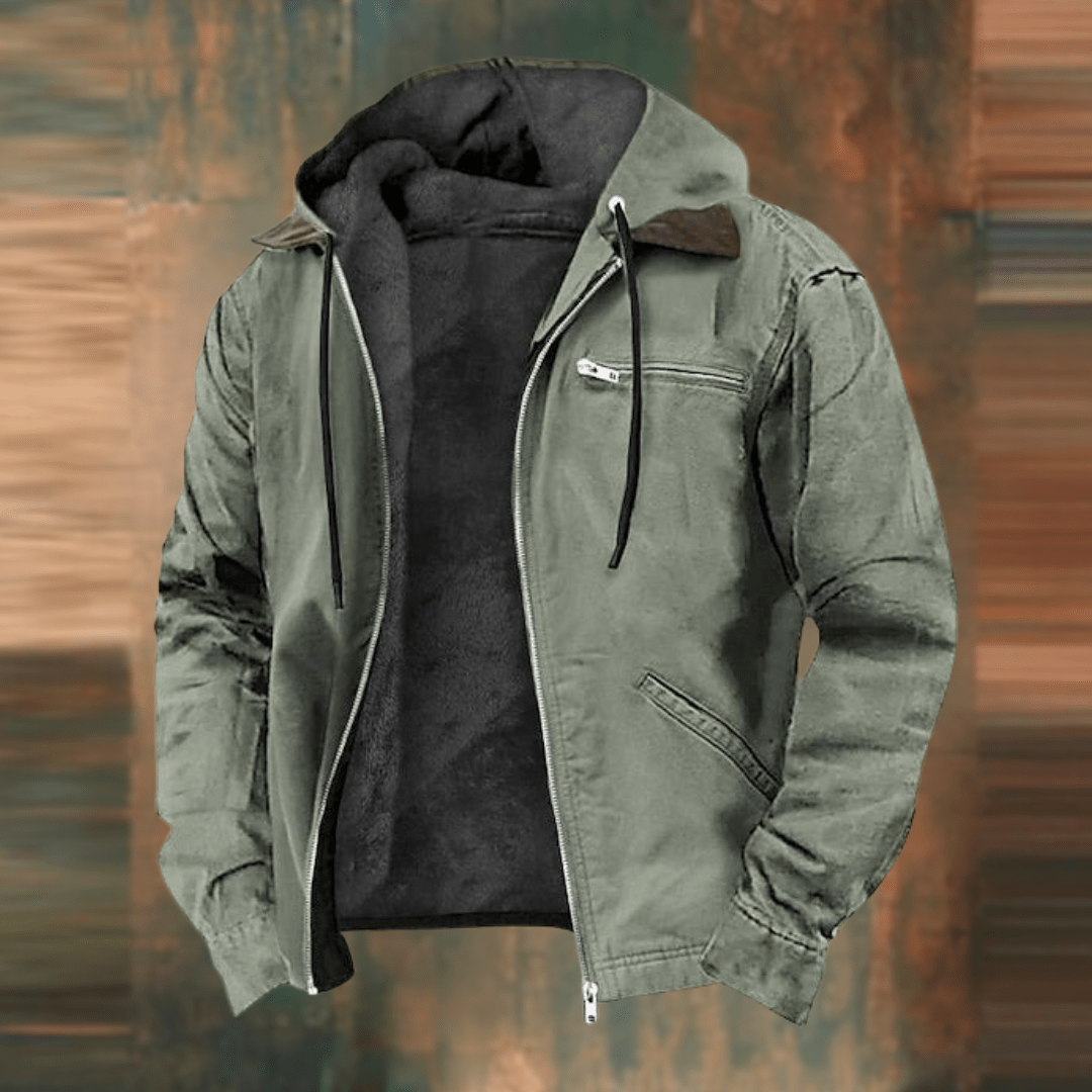 Mateo | Men's Vintage Fleece Hooded Jacket