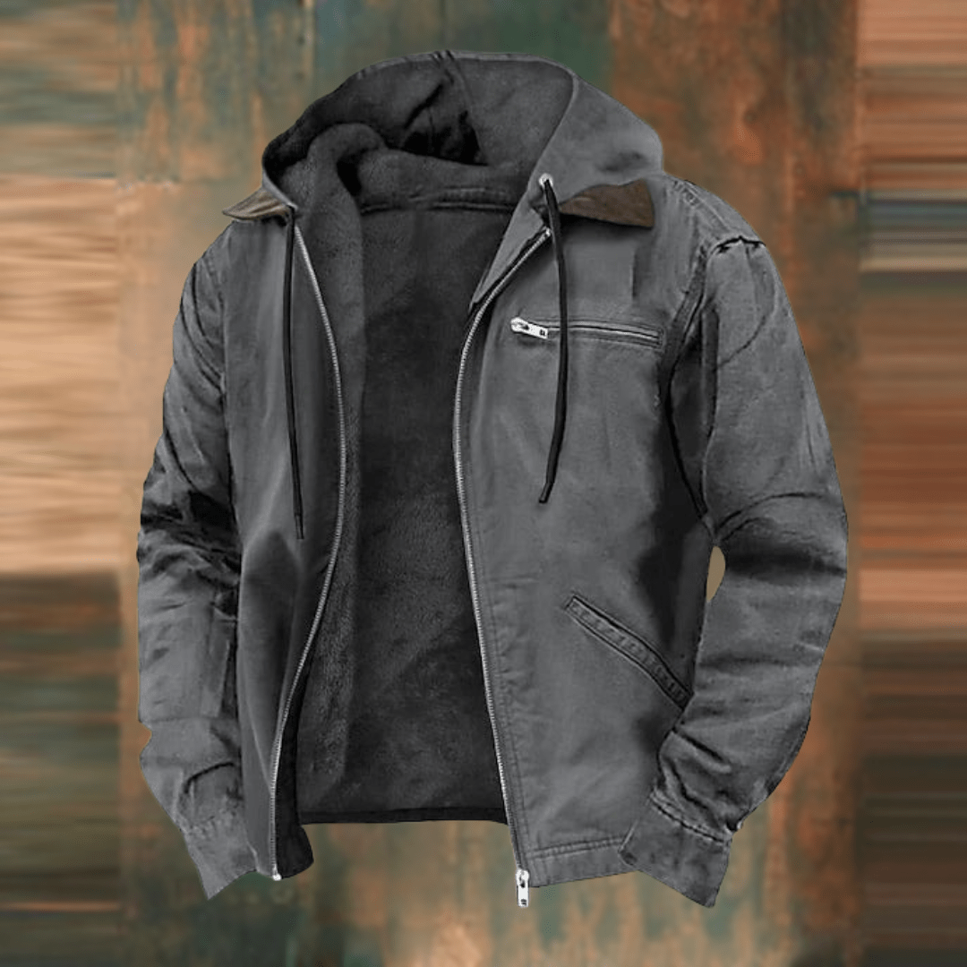 Mateo | Men's Vintage Fleece Hooded Jacket