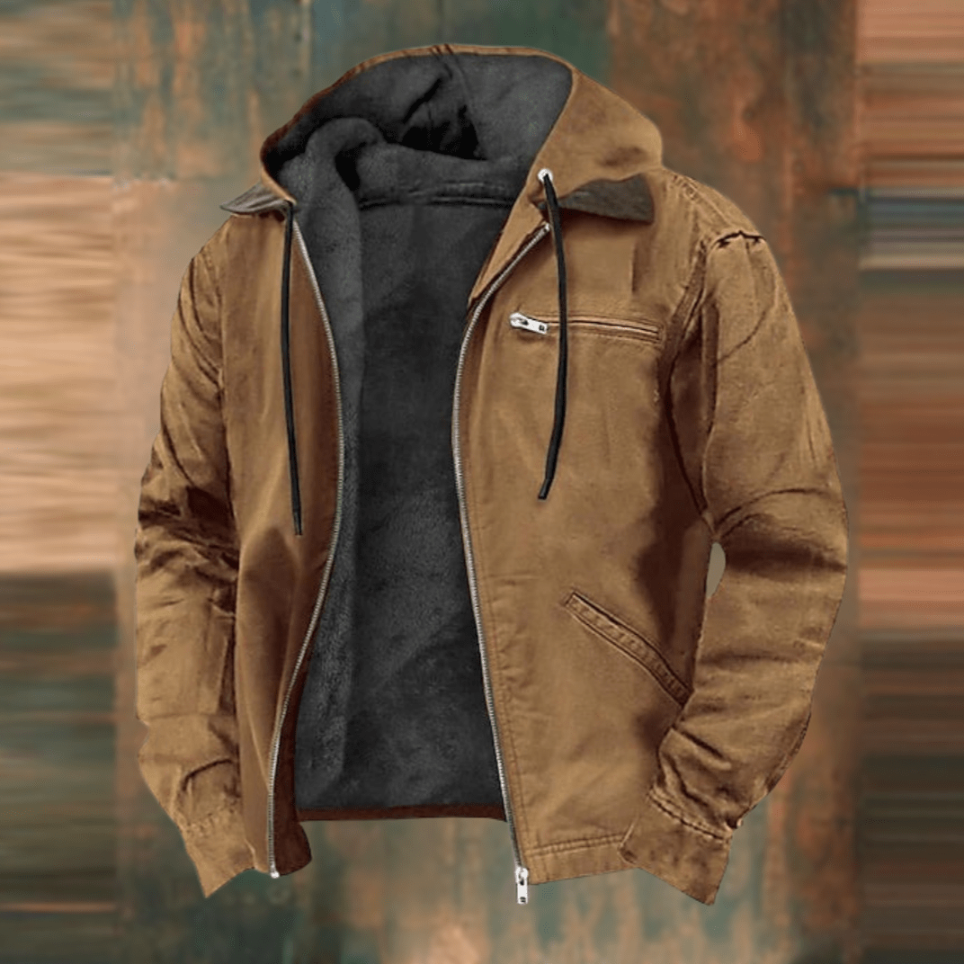 Mateo | Men's Vintage Fleece Hooded Jacket