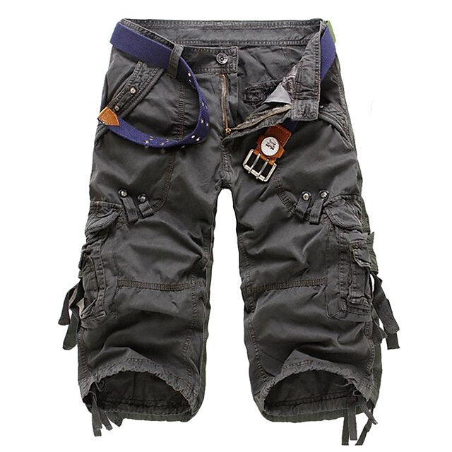 Chance | Men's Multi-Pocket Knee-Length Cargo Shorts