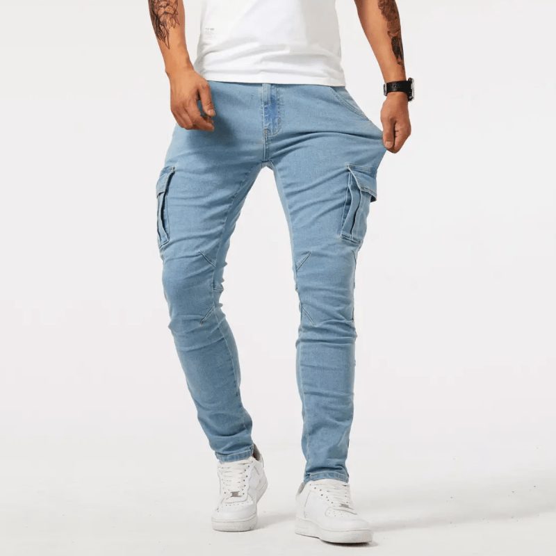 Alden | Men's Utility Cargo Trousers with Multiple Pockets