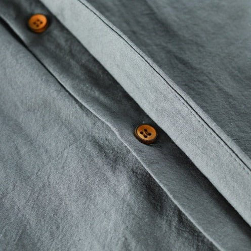 Hiro | Men's Cotton-Linen Long Sleeve Kimono Shirt