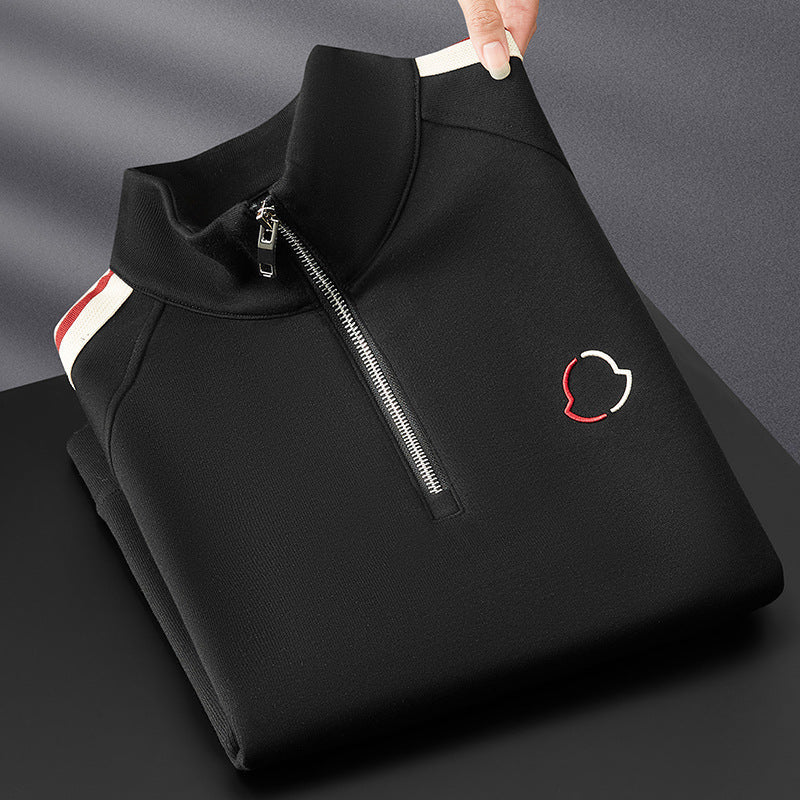 Orion | Men's Contrast Stripe Athletic Jacket & Pants Set