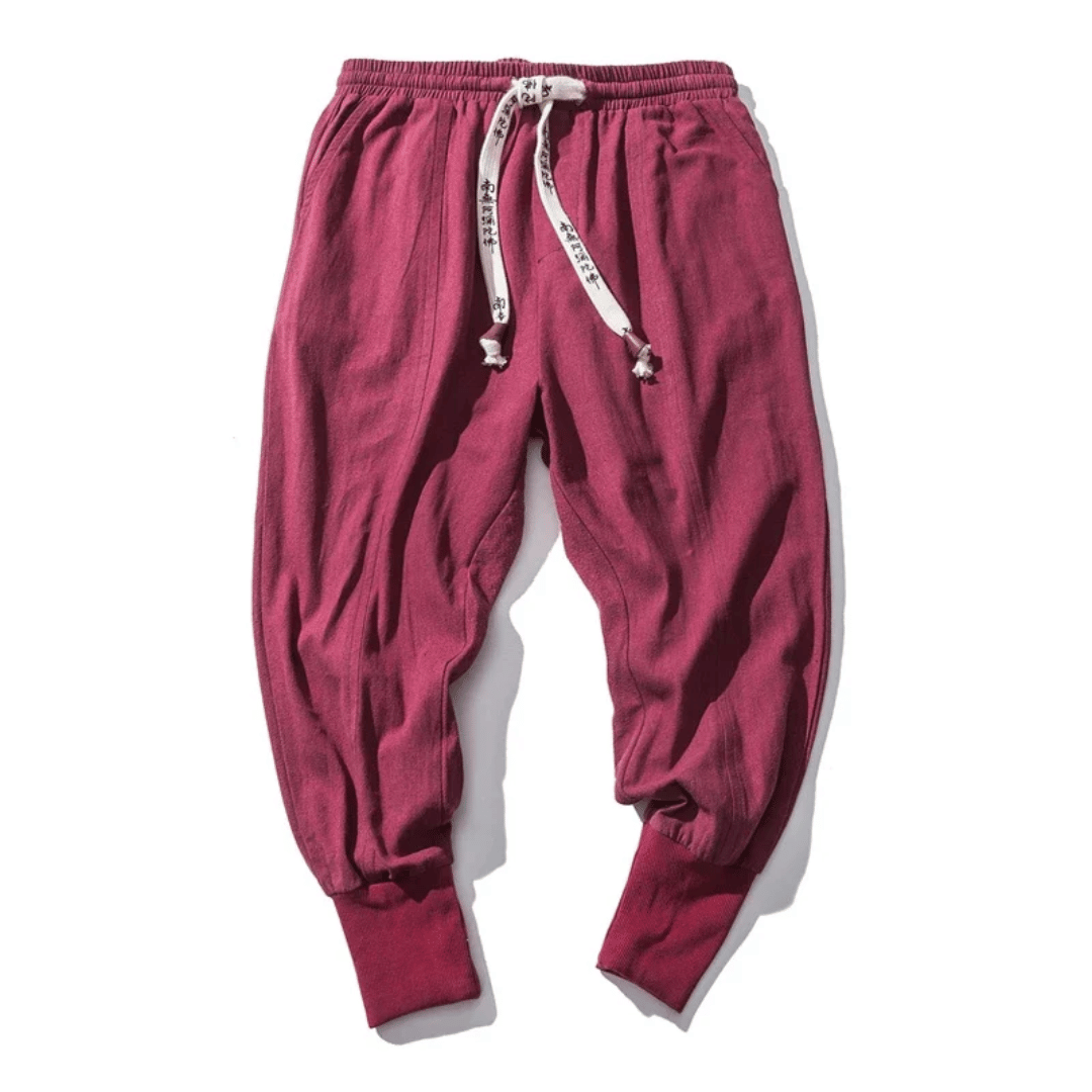 Kaiser | Men's Drop Crotch Pants with Drawstring Waist