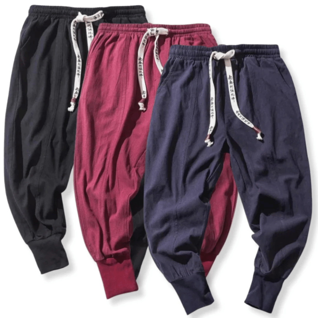 Kaiser | Men's Drop Crotch Pants with Drawstring Waist