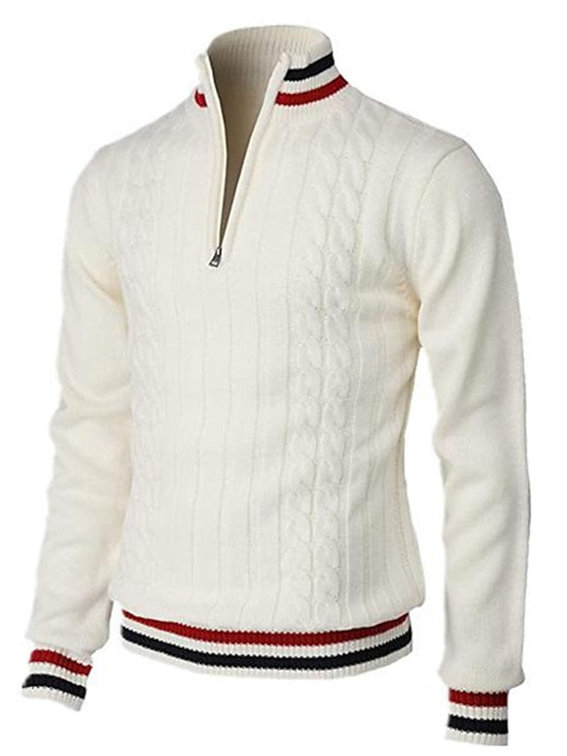 Kian | Men's Casual Quarter-Zip Knit Sweater
