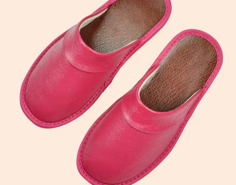 David | Men's Vegan Leather Slip-On House Slippers