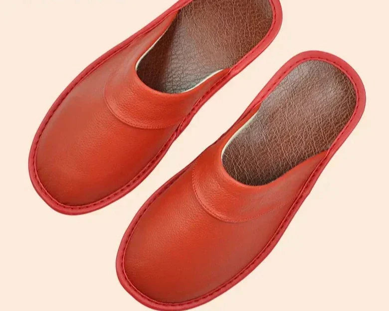 David | Men's Vegan Leather Slip-On House Slippers