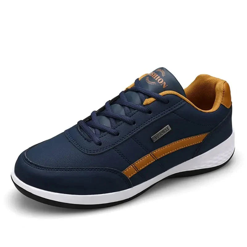 Jojo | Men's Two-Tone Low-Top Synthetic Leather Sneakers