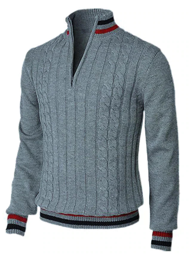 Kian | Men's Casual Quarter-Zip Knit Sweater