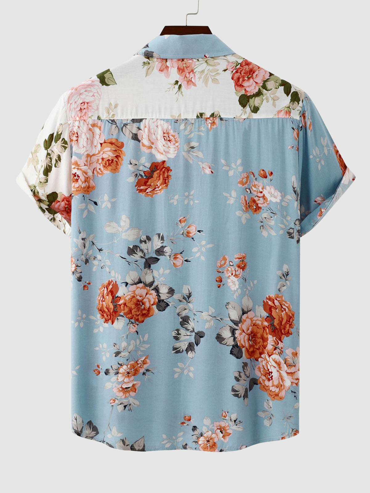 Kashmir | Men's Floral Button-Down Short Sleeve Shirt