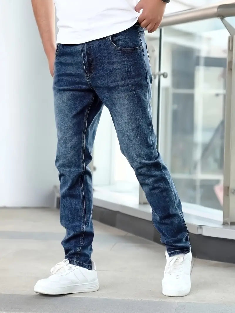 Rocco | Men's Classic Straight-Leg Light Wash Denim Jeans