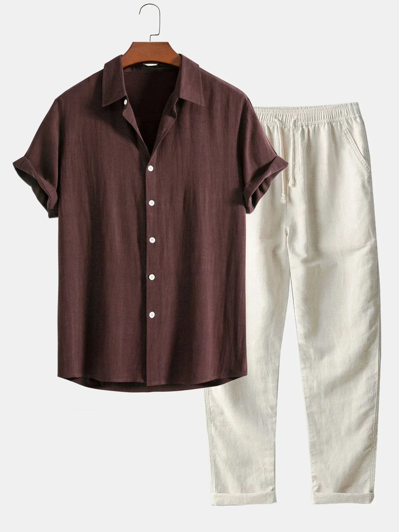 Edmond | Men's Short Sleeve Two-Piece Coord Set