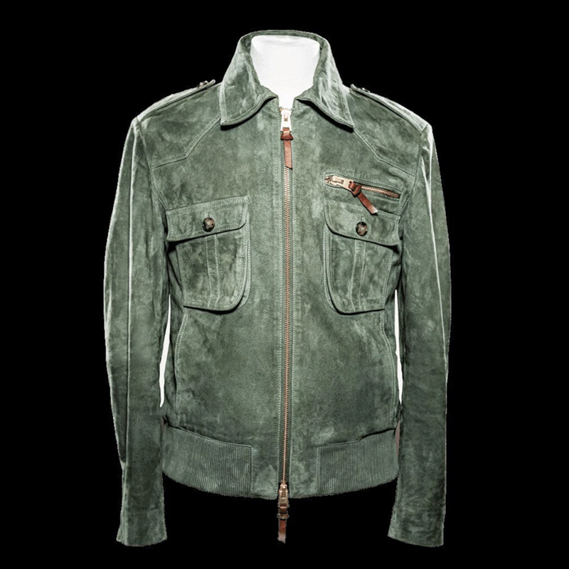 Timothy | Men's Retro Lapel Suede Zip-Up Jacket