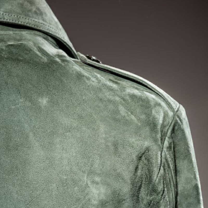 Timothy | Men's Retro Lapel Suede Zip-Up Jacket