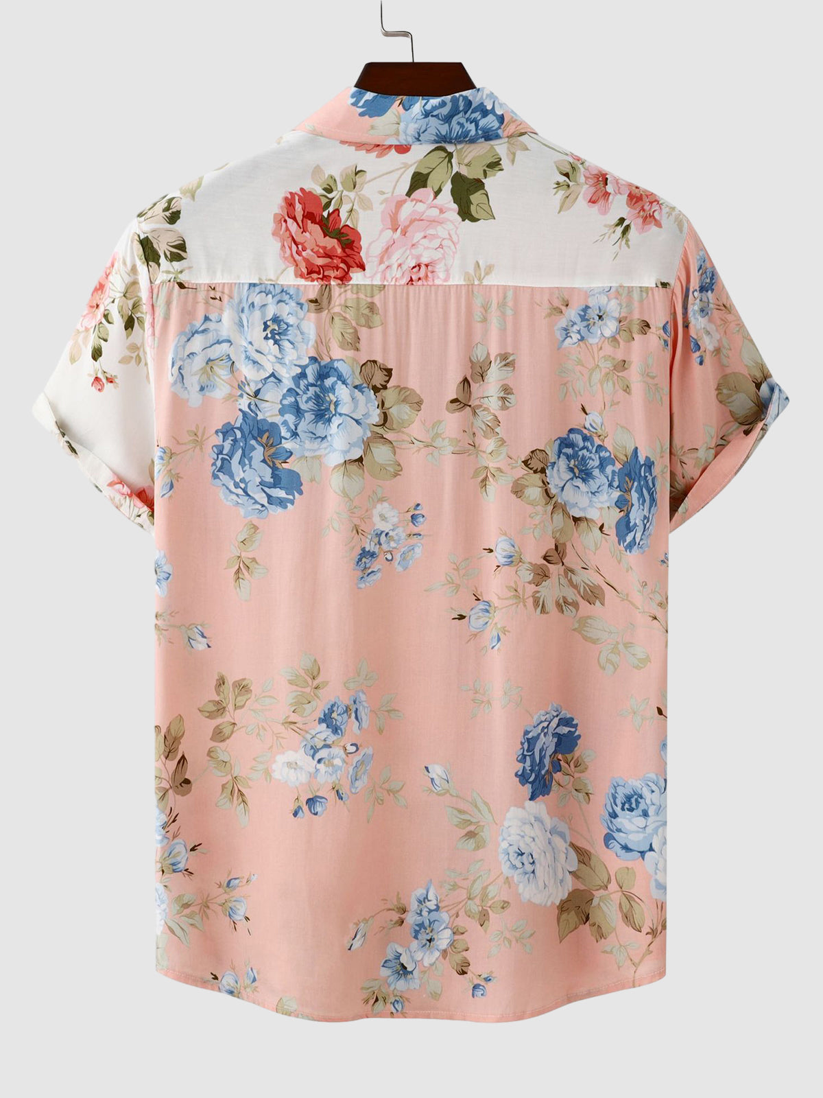 Kashmir | Men's Floral Button-Down Short Sleeve Shirt
