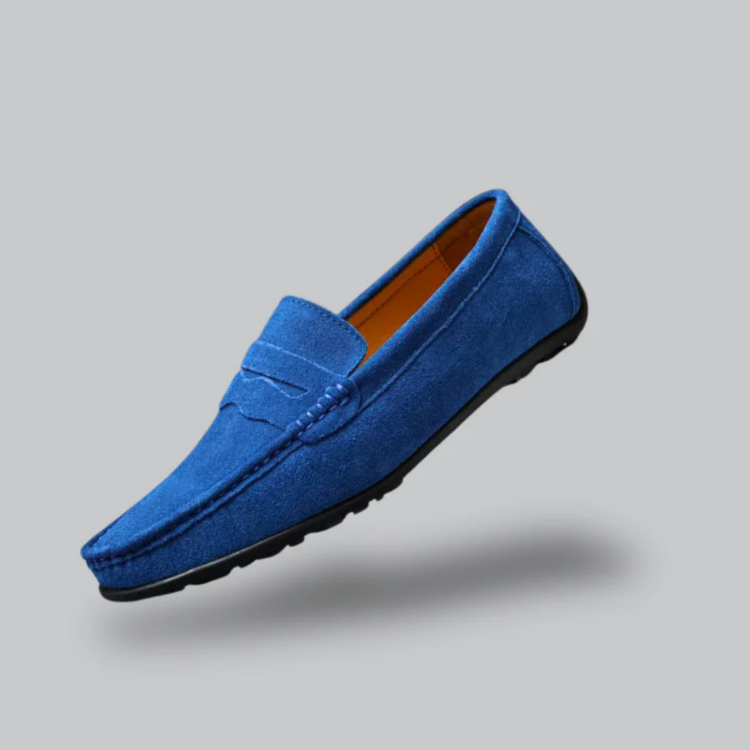 Herman | Men's Casual Suede Apron Toe Loafers