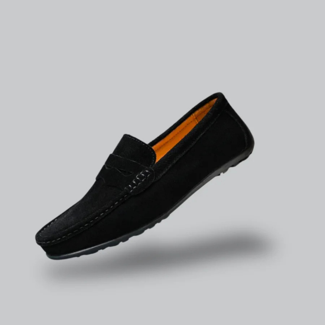 Herman | Men's Casual Suede Apron Toe Loafers