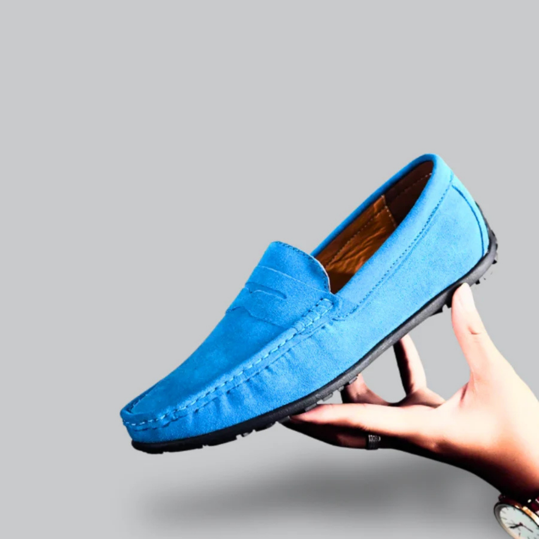 Herman | Men's Casual Suede Apron Toe Loafers