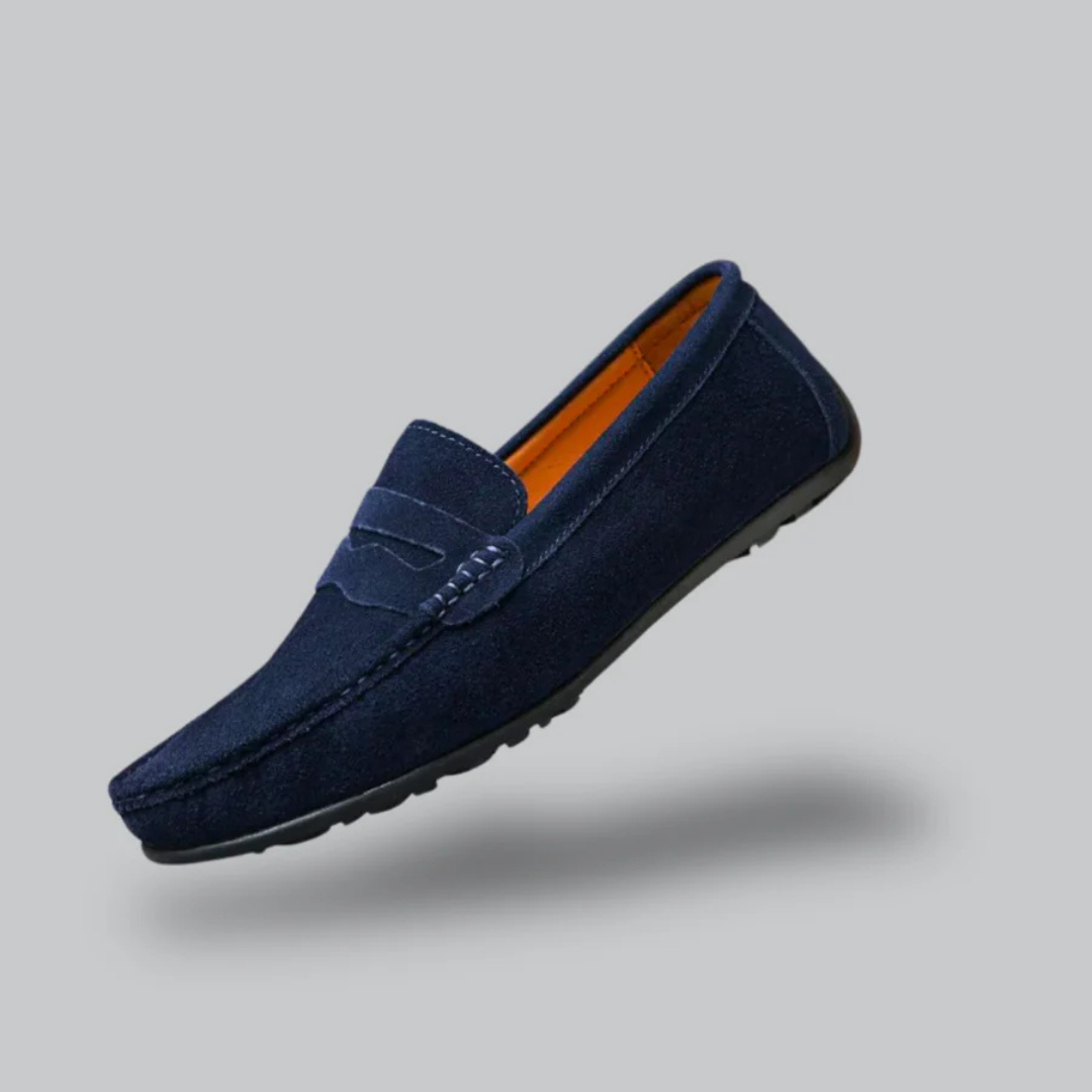 Herman | Men's Casual Suede Apron Toe Loafers