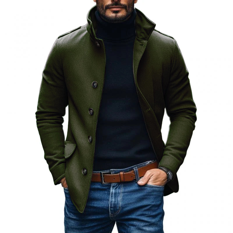 Harry | Men's Single-Breasted Lapel Wool Coat