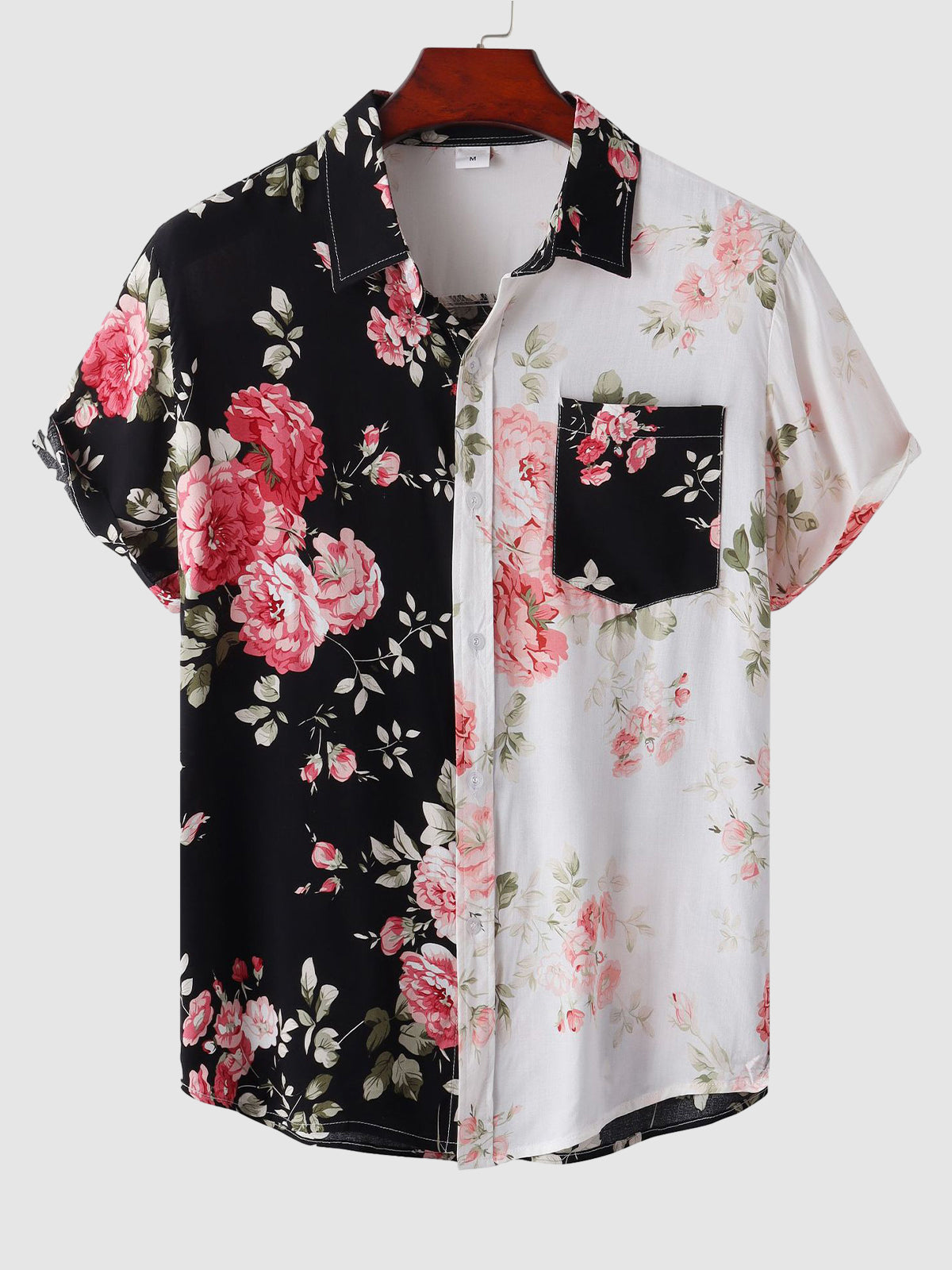 Kashmir | Men's Floral Button-Down Short Sleeve Shirt