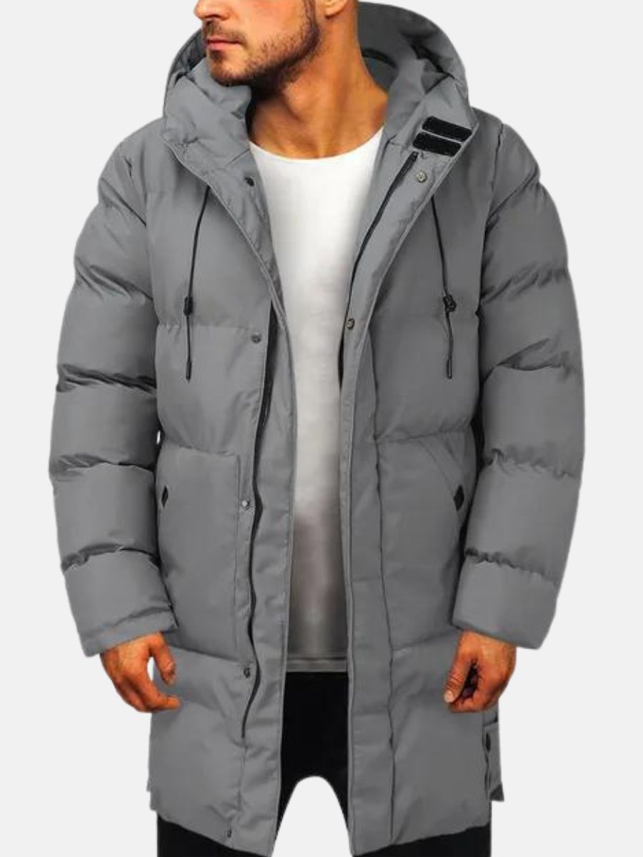 Don | Men's Quilted Padded Winter Parka with Hood