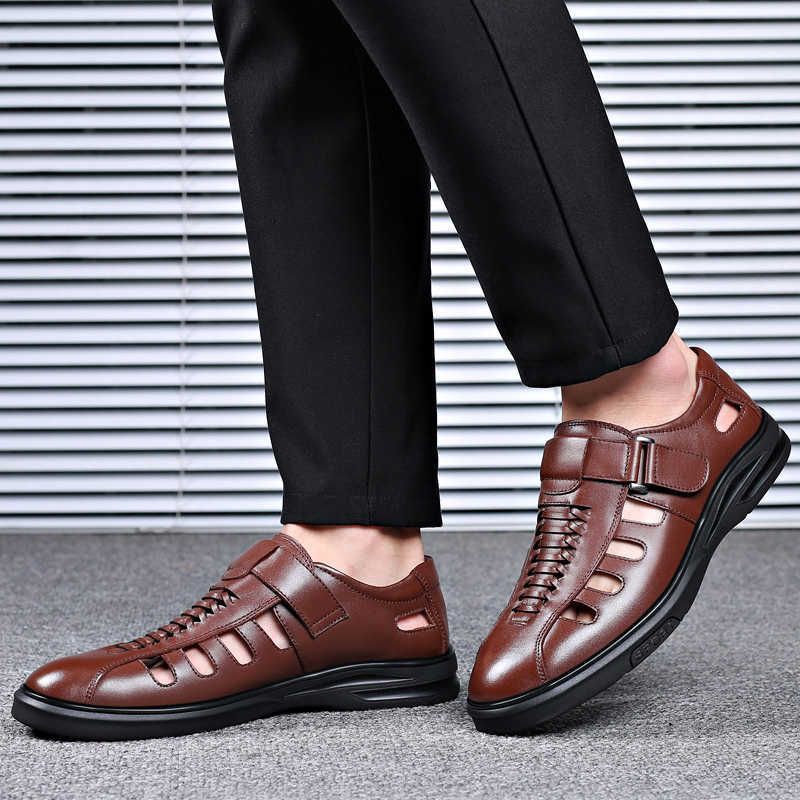 Savin | Men's Elegant Anti-Slip Leather Summer Sandals