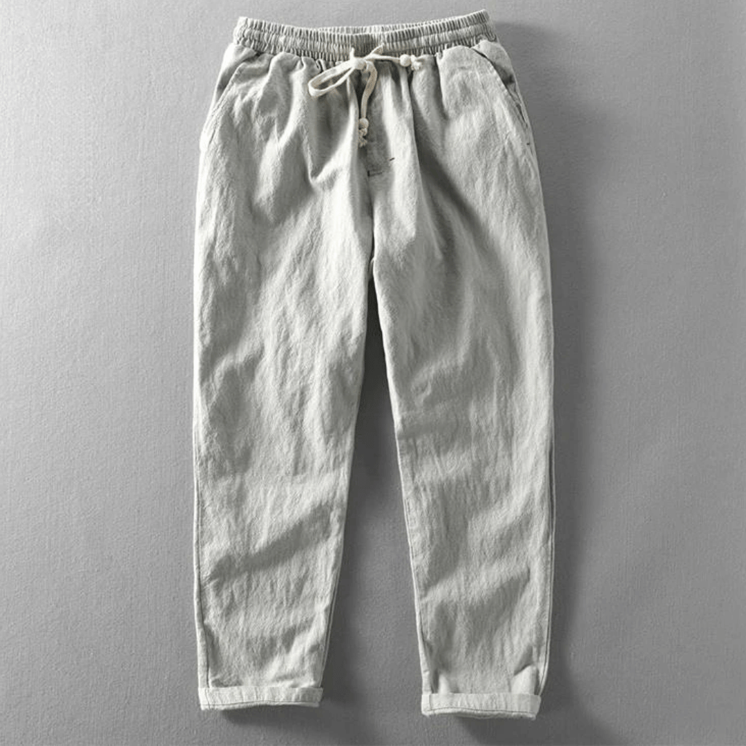 Drago | Men's Casual Tapered Cuff Pants with Drawstring Waist