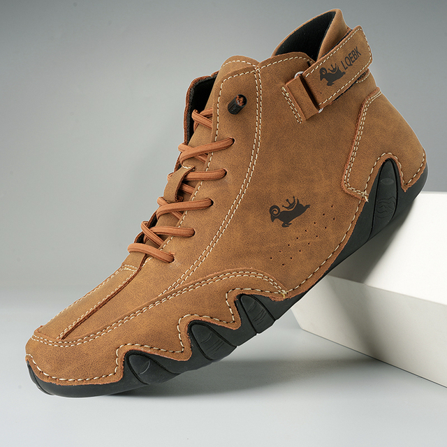 Wes | Men's Slip-On Leather Deck Shoes