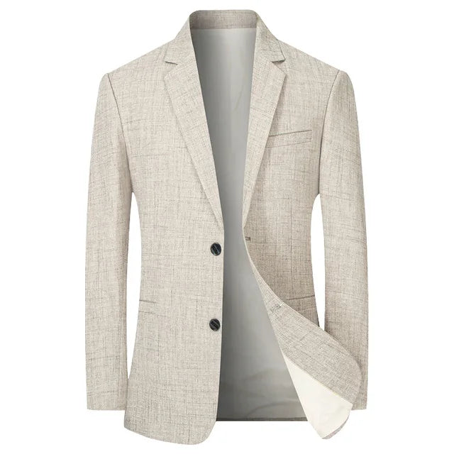 Aziel | Men's Slim Fit Two-Button Blazer with Notch Lapels