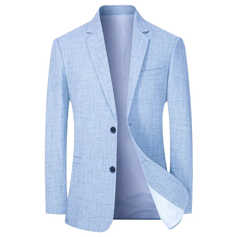 Aziel | Men's Slim Fit Two-Button Blazer with Notch Lapels