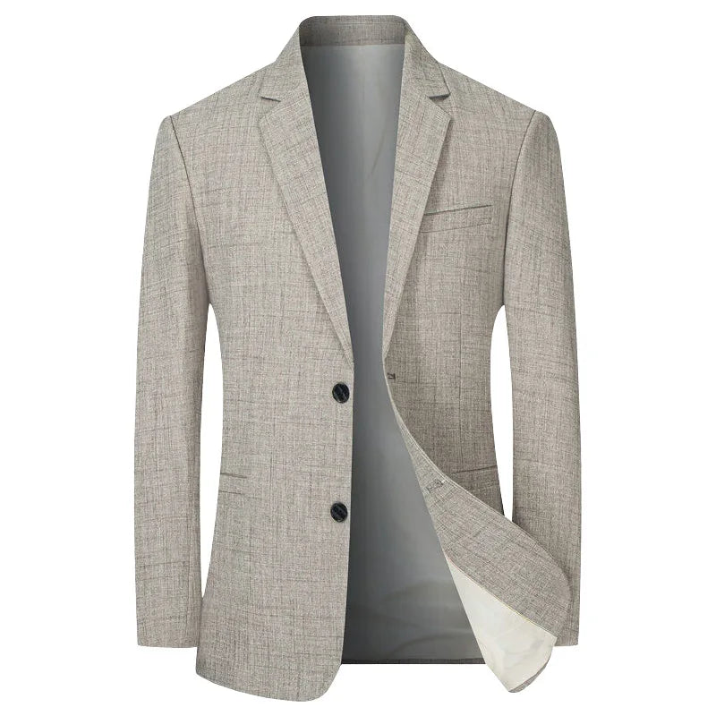 Aziel | Men's Slim Fit Two-Button Blazer with Notch Lapels